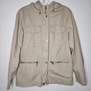 dELiA*s Cream Tan Utility Jacket with Collared Design
